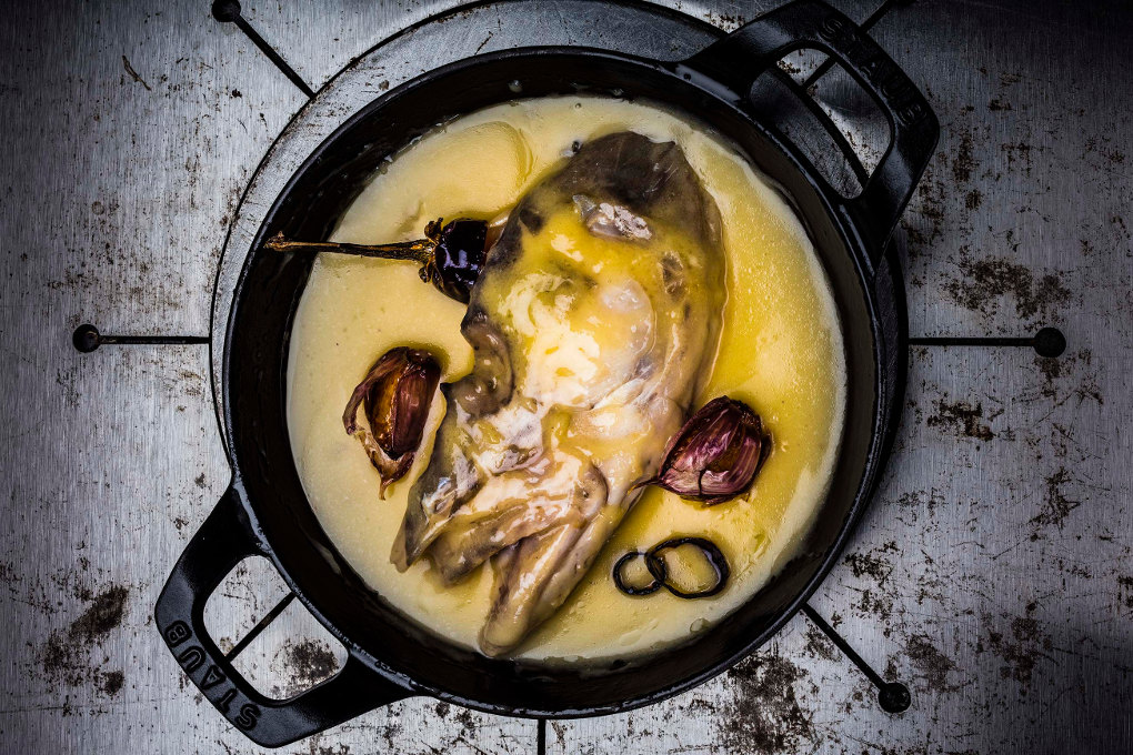 Bacalao al pil pil de Dos Palillos. Foto: cedida