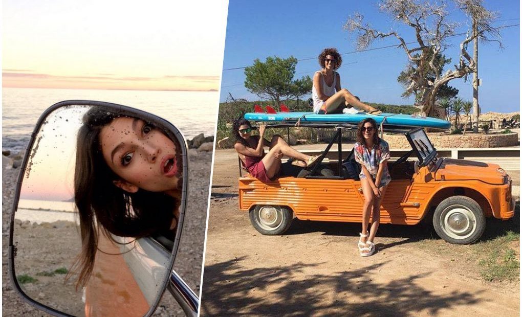 En Ibiza con amigas. Foto: Facebook / Twitter En Ibiza con amigas. Foto: Facebook / Twitter