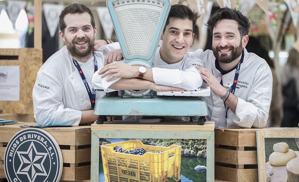 Diego López, Alberto Lareo y Daniel López en el Forum Gastronómico A Coruña 2017. Foto: Roberto Berdini