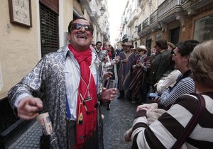 Ambiente callejero. Carnaval de Cádiz. Manuel Fernández