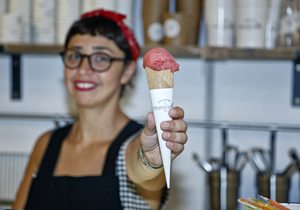 Heladerías veganas Madrid: Mamá Elba (4). Foto: Roberto Ranero