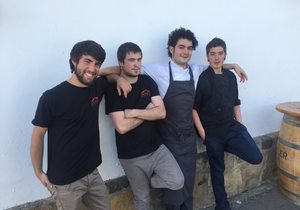 Tomé, Iñaki, Ferrán y Ander