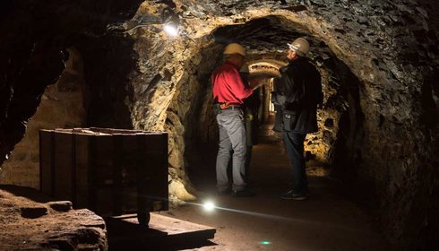 En el interior de las minas de Almadén En el interior de las minas de Almadén