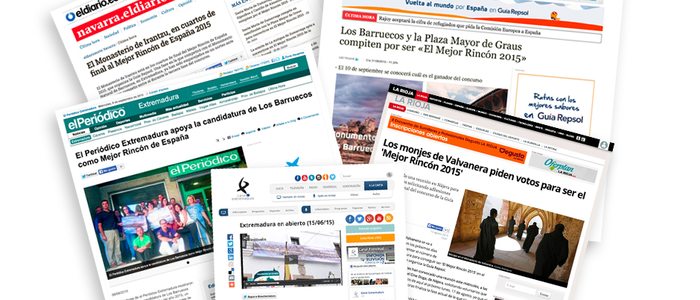 La prensa nacional y local han recogido las acciones realizadas por los vecinos en apoyo a sus rincones La prensa nacional y local han recogido las acciones realizadas por los vecinos en apoyo a sus rincones