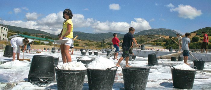 Las eras de las salinas, en Salinas de Oro Las eras de las salinas, en Salinas de Oro