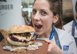 Concurso de hamburguesas en Madrid Fusion 2017 (apertura). Foto: Alfredo Cáliz