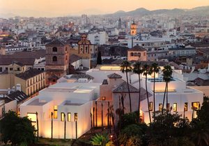 Vista del Museo Picasso Málaga con la ciudad. Foto: David Heald Vista del Museo Picasso Málaga con la ciudad. Foto: David Heald