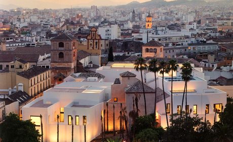Vista del Museo Picasso Málaga con la ciudad. Foto: David Heald Vista del Museo Picasso Málaga con la ciudad. Foto: David Heald