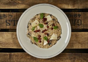 Risotto bacon y parmesano de José Avillez / Imagen de: Paulo Barata Risotto bacon y parmesano de José Avillez / Imagen de: Paulo Barata