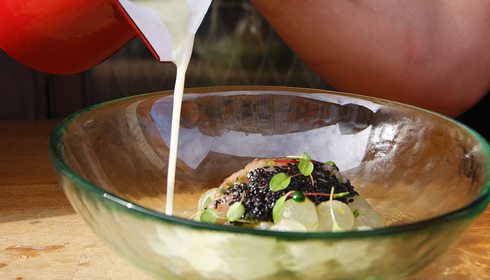 Recetas con orujo. Sopa fría de limoncelo y melón. Portada