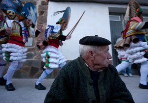Nacho Calonge carnaval Laza 2017 peliqueiros entroido
