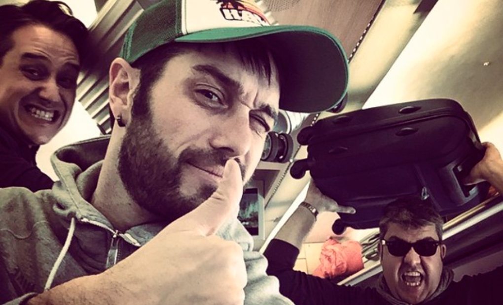 Apertura. Dani Martínez camino de Murcia durante una gira. Foto: Instagram