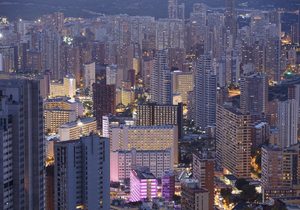 Rascacielos en Benidorm. Foto: Pepe Olivares Rascacielos en Benidorm. Foto: Pepe Olivares