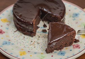 Tarta de chocolate, receta para celíacos. Foto: David de Luis Tarta de chocolate, receta para celíacos. Foto: David de Luis