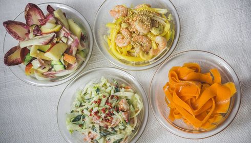 Las cuatro ensalada. Foto: DAvid de Luis Las cuatro ensalada. Foto: DAvid de Luis
